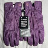 Lululemon Athletica Accessories | Lululemon City Keeper Gloves Nwt Sm Purple Black (Htgt) *Fleece Lined | Color: Black/Purple | Size: Sm