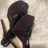 Gucci Shoes | Gucci Suede Platform Sandals In Good Condition. | Color: Purple | Size: 40