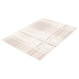 Gray Area Rug - Gracie Oaks Markisha Plaid Machine Made Flatweave Runner 2'6" x 8' Polyester Area Rug in Ivory/Polyester in Gray | Wayfair