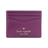 Kate Spade New York Women's Card Holders Plum - Plum Pie 3'' Staci Leather Card Case