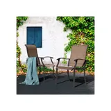Nuu Garden Patio Dining Chairs(Set Of 2), Brown
