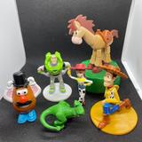 Disney Toys | Lot Of 6 Toy Story Figures Woody Jessie Mr Potato Head Rex Buzz Lightyear Bullse | Color: Blue/Red | Size: Osbb