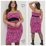 Torrid Dresses | Betsey Johnson Pink Tattoo Dress | Color: Black/Pink | Size: 26