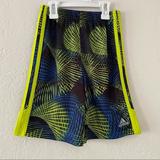 Adidas Bottoms | Adidas Youth Boy Athletic Shorts 3 Stripe Active Soccer Basketball Shorts Size 7 | Color: Blue/Green | Size: 7b