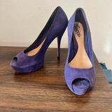 Gucci Shoes | Gucci Peep Toe Platform Pumps | Color: Purple | Size: 7