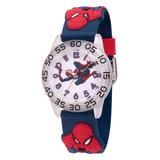 eWatchFactory Boys' Watches - Spider-Man Clear Embellished-Strap Time Teacher Watch