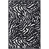 Multi Color Area Rug - DASTINGO Animal Print Machine Braided Nylon Area Rug in White/Black Nylon, Size 12.0 W x 0.3 D in | Wayfair 01HJ167T1ISNC8TH