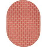 Red Area Rug - George Oliver Dropati Geometric Machine Tufted Polyester Indoor/Outdoor Area Rug in Polyester in Red, Size 60.0 W x 0.3 D in | Wayfair