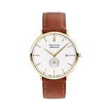 Heritage Silhoutte Leather Strap Watch - White - Movado Watches