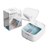Sharper Image Spa Haven Foot Bath Heated with Rollers and LCD Display, One Size , White
