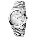 Gucci Accessories | Gucci Mens G Timeless Steel Silver Dial Watch Ya126401 | Color: Silver | Size: Os