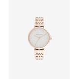 Three Hand Rose Gold-tone Stainless Steel Watch