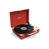 Victrola Re-Spin Sustainable Bluetooth Suitcase Record Player, Red
