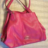 Coach Bags | Coach Shoulder Tote Bag | Color: Pink | Size: 11 Width At Top 18 Width At Bottom 12 Height