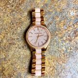 Michael Kors Accessories | Michael Kors Watch Rose Gold | Color: Gold/Tan | Size: Os