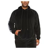 Men's Big & Tall MVP Velour Hoodie by MVP Collections in Onyx (Size 4XL)