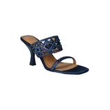 Wide Width Women's Vardana Sandal by J. Renee in Navy (Size 8 1/2 W)