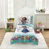 Disney Encanto Tropical Delight 4-Piece Toddler Bedding Set In Aqua