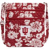Vera Bradley Indiana Hoosiers Rain Garden Triple-Zip Hipster Crossbody Bag