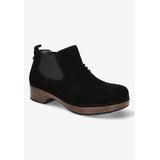Women's Surething Bootie by Easy Street in Black Suede Leather (Size 9 1/2 M)