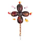 Rhythmic Continents United,'Call for World Peace Amazonian Dried Gourd "World" Maraca'