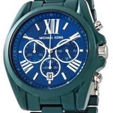 Michael Kors Accessories | Michael Kors Unisex Bradshaw Teal-Tone With Stainless Steel Strap Mk6723 | Color: Blue | Size: Os