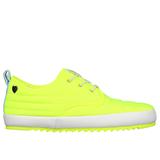 Skechers Women's BOBS Drift - Neon Puffs Slip-On Shoes | Size 7.0 | Neon Yellow | Textile/Synthetic | Vegan