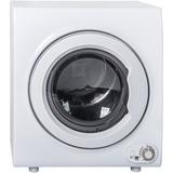 Kekefish 2.65 Cu. Ft. Electric Stackable Dryer in White in Gray, Size 27.0 H x 24.0 W x 18.0 D in | Wayfair AES188746KAA