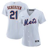 "Women's Nike Max Scherzer White New York Mets Home Replica Player Jersey"