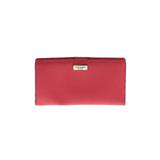 Kate Spade New York Leather Wallet: Pebbled Pink Solid Bags