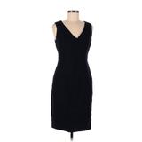 Carolina Herrera Cocktail Dress - Party V-Neck Sleeveless: Blue Solid Dresses - Women's Size Medium