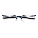 Male's Rectangle Matte Midnight Metal Prescription eyeglasses - EyeBuydirect's Oakley Socket 5.5