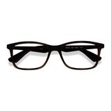 Unisex Rectangle Tortoise Brown Plastic Prescription eyeglasses - EyeBuydirect's Ray-Ban RB7047