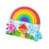 Melissa & Doug Blues Clues You Wooden Rainbow Stacking Puzzle