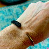 Michael Kors Jewelry | Michael Kors Flexible Black And Gold Bangle | Color: Black | Size: Os