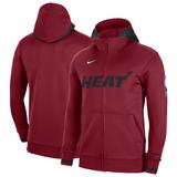 Men's Nike Red Miami Heat Authentic Showtime Performance Full-Zip Hoodie