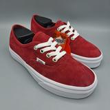 Vans Shoes | New Womens Vans Authentic Pig Suede Scooter True White Sneaker Shoes Size 5.5 | Color: Orange/Red | Size: 5.5