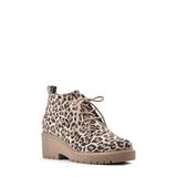 Danny Lug Sole Wedge Oxford In Natural/e-print/suede At Nordstrom Rack