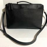 Burberry Bags | Burberry Vintage Unisex Black Leather Briefcase | Color: Black | Size: Hight 11 Width 15 Depth 2 Strap Drop 26