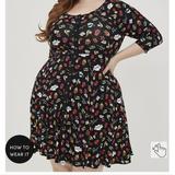 Torrid Dresses | Betsey Johnson Reglan Babydoll Dress | Color: Black | Size: Various