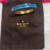 Kate Spade Jewelry | Kate Spade Head In The Clouds Idiom Bangle Bracelet | Color: Blue/Gold | Size: Os