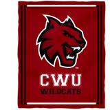 Central Washington Wildcats 36'' x 48'' Children's Mascot Plush Blanket