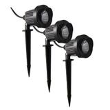 Living Accents A-LL-100-25D LED Low Voltage Pathway Light & Spot Light Kit, 4.5 Watts Plastic in Black, Size 3.0 H x 3.0 W x 9.0 D in | Wayfair