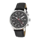 Harrison Croc Embossed Leather Strap Watch