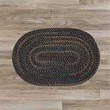 Gray Area Rug - Laurel Foundry Modern Farmhouse® Tracy Midnight - Charcoal 6" Round Nylon/Polypropylene/Wool in Gray, Size 60.0 W x 0.5 D in Wayfair