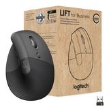 Logitech Lift Ergo Mouse - Optical - Wireless - Bluetooth/Radio Frequency - Graphite - USB - 4000 dpi - Scroll Wheel - 4 Button(s) - Small/Medium Hand