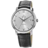 Omega De Ville Prestige Co-Axial 39.5mm Silver Dial Leather Strap Men's Watch 424.13.40.20.02.001 424.13.40.20.02.001