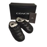 Coach Shoes | Coach Slip On 6.5 Black Polyester And Leather Upper | Color: Black | Size: 6.5