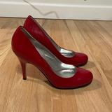 Jessica Simpson Shoes | Jessica Simpson Candy Apple Red Patent Pumps Round Toe 8.5 Heels | Color: Red | Size: 8.5