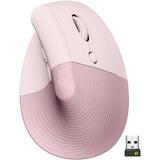 Logitech Lift Vertical Ergonomic Wireless Mouse (Rose) 910-006472